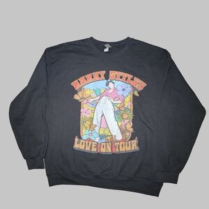 Harry Styles Love On Tour Sweatshirt Gildan Heavy Blend Graphic Crewneck Large